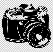 camera black and white png clipart