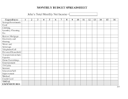 Best Photos Of Blank Printable Monthly Budget Worksheet