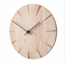 Brown Round Wooden Wall Clocks For