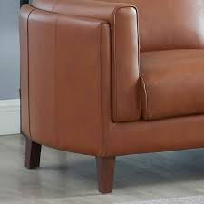 Pacer Nutmeg Top Grain Leather Sofa