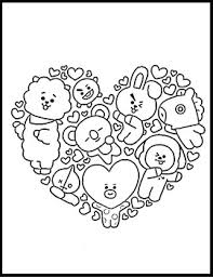 Bts kpop free coloring pages. Bts Printable Coloring Book Pages For Kids Boys Girls For All Ages
