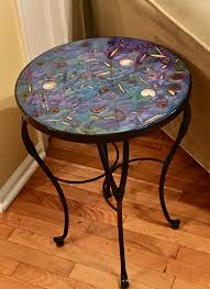 Glam Resin Table Makeover Garbage To