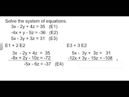 Algebra 2 3 4 Systems Of Equations In