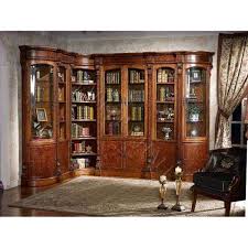 Mahogany Estate Corner Bookcase With