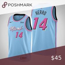 Look no further than the miami heat shop at fanatics international for all your favorite heat gear including official heat jerseys and more. Miami Heat Tyler Herro Blue City Edition Jersey Note All Items Will Need 5 7 Days Processing Before Shipped Out Delivery T In 2020 Jersey Athletic Tank Tops Nba Shirts