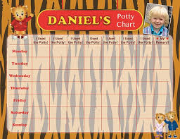 Daniel Tigers Potty Chart Potty Training Chart Potty Reward Chart Potty Sticker Chart Customized Personalized Printable Chores