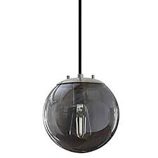 Sferra Globe Pendant Light Brushed Nickel Polished Smoked Glass Pendant Lighting For Kitchen Island With Led Bulb Ll P201 Smk 1bn Walmart Com Walmart Com