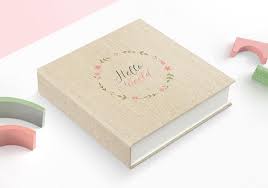 custom baby photo book voucher gift box