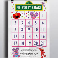 Elmo And Abbie Cadabby Potty Training Sticker Chart Potty