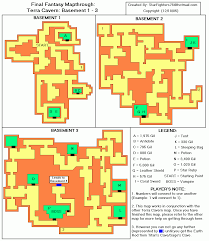The number of treasures to be found past doors locked with the key on this map. Final Fantasy Terra Cavern Basement 1 3 Map Map For Playstation By Starfighters76 Gamefaqs