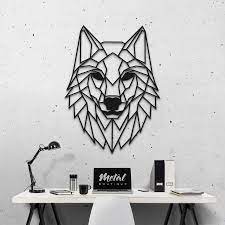 Волк: металлическое панно на стену - Metal.boutique