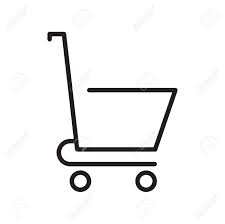 Shopping Cart Icon Vector Isolated On White Background For Your