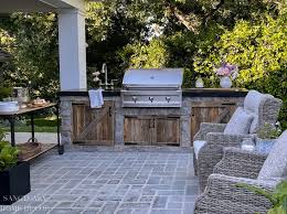 Our New Rustic Built In Bbq Area