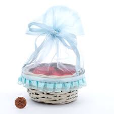 round basket organza bags by paper mart