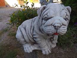 Shar Pei Statue English Bulldog Figure