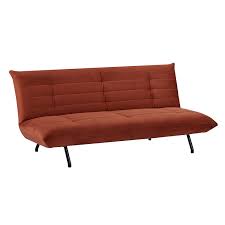 kobe clack sofa bed terracotta