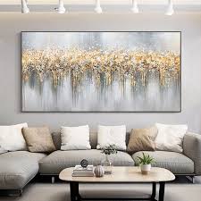 Oil Painting On Canvas Gold Foil