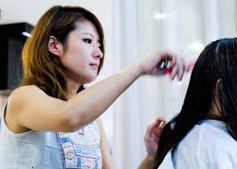 hair done in a anese salon