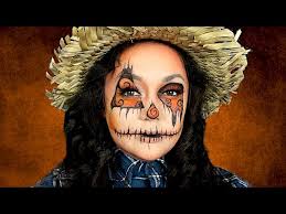 whimiscal halloween scarecrow makeup