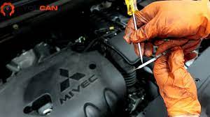 How to Check the Transmission Fluid Level on a Mitsubishi - YouTube