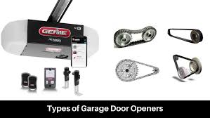 5 diffe types of garage door openers