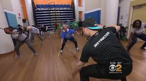 seniors play fitness game to prevent