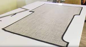 custom boat floor mat with woven vinyl