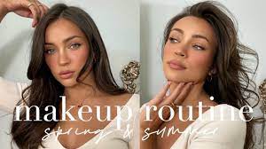 sunkissed makeup routine for spring