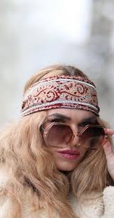 head scarf 70s hippie