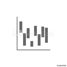 Waterfall Chart Icon Simple Glyph Vector Of Charts And