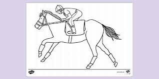 Enjoy this jockey coloring page. Free Horse And Jockey Colouring Sheet Colouring Sheets