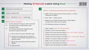 print barcode labels from excel word