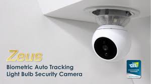 Zeus Biometric Auto Tracking Light Bulb Security Camera Youtube