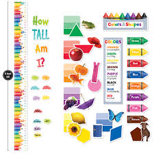 Colors Shapes Growth Chart Mini Classroom Theme Ctp8904