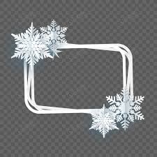 winter snowflake border paper cut