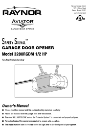 raynor 3280rgdm owner s manual pdf