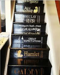 Stair Riser Decals Classic Books Famous