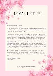 free printable love letter templates
