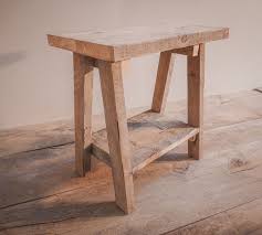 Small Rustic Side Table Reclaimed Wood
