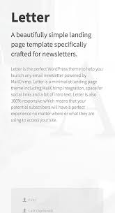 Letter Premium Wordpress Themes By Press75