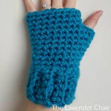 If you are a beginner crocheter, just pick a simple pattern and get to work. Simple And Chunky Fingerless Gloves Crochet Pattern The Lavender Chair