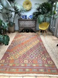 antique turkish konya rug earth colours