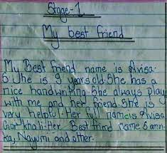a student s sle writing on my best