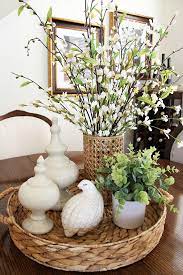 decorating with baskets and trays a