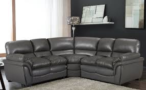 grey high grade leather gel corner sofa