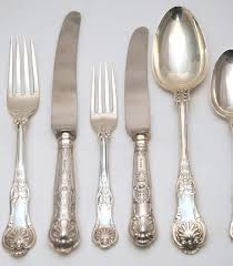 Honey bee 45pc silverware set service for 8 includes serving set. Kings Pattern English Sterling Silver Flatware Set Sterling Silver Flatware Silver Flatware Flatware Set