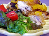 macadamia chicken with orange frangelico sauce
