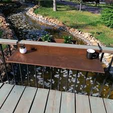 Balcony Bar Table For Railing Decor