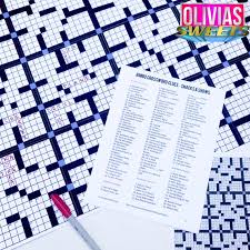 Giant Crossword Puzzle Huge Over 2ft X