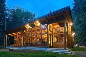 prefabricated cabin offers idyllic